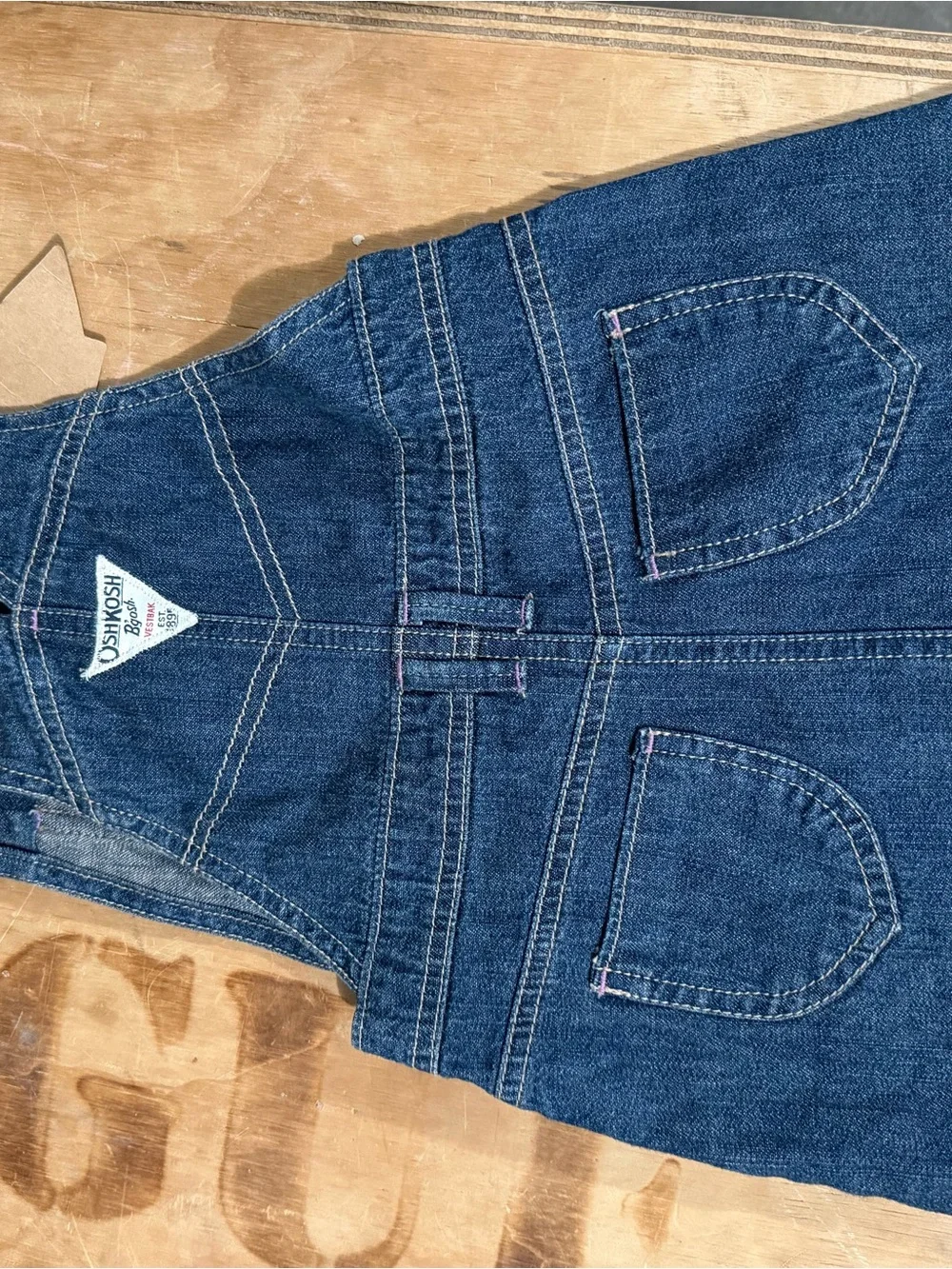 OshKosh B'gosh Dark Blue Denim Overall Dress